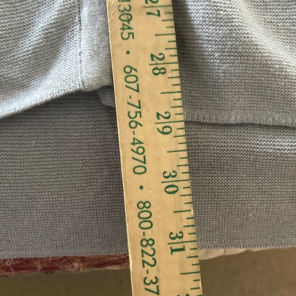 J. Jill women’s 3X draped one button  cardigan zinc gray linen blend New - Picture 6 of 8